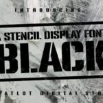 Black Stencil Font - Featured Image