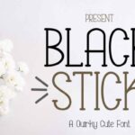 Black Stick Font - Featured Image