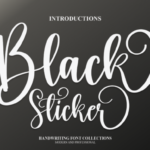 Black Sticker Font - Featured Image