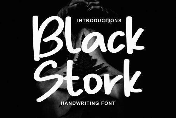 Black Stork Font - Featured Image