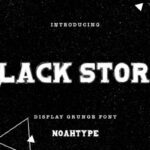 Black Story Font - Featured Image
