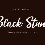 Black Stune Font - Featured Image
