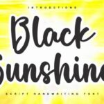 Black Sunshine Font - Featured Image