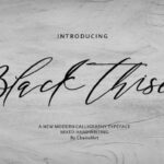 Black Thise Font - Featured Image