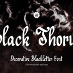 Black Thorus Font - Featured Image