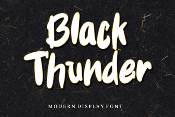 Black Thunder Font - Featured Image