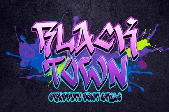 Black Town Font - Featured Image
