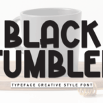 Black Tumbler Font - Featured Image