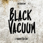 Black Vacuum Font - Featured Image