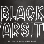 Black Varsity Font - Featured Image