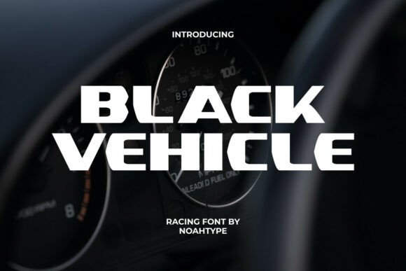 Black Vehicle Font - Featured Image
