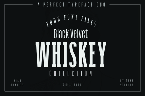 Black Velvet Whiskey Font - Featured Image