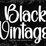 Black Vintage Font - Featured Image
