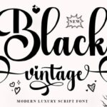 Black Vintage Font - Featured Image