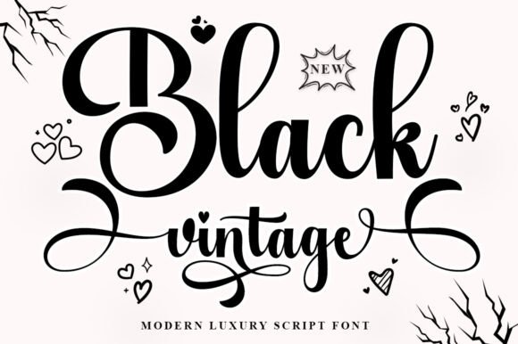 Black Vintage Font - Featured Image
