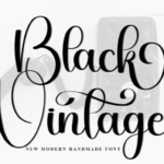 Black Vintage Font - Featured Image