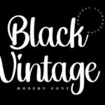 Black Vintage Font - Featured Image