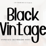 Black Vintage Font - Featured Image