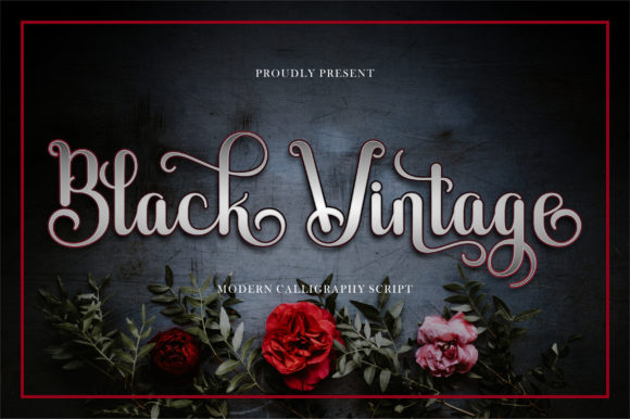 Black Vintage Font - Featured Image