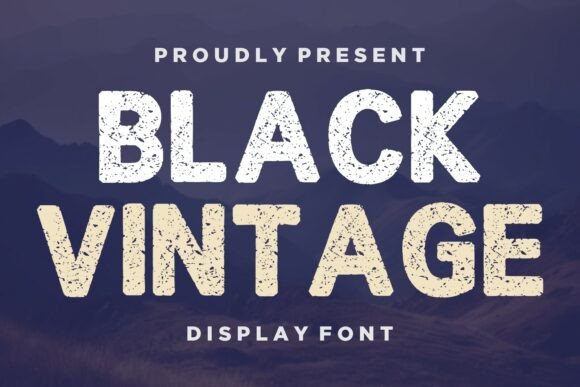 Black Vintage Font - Featured Image