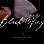 Black Vinyl Font - Featured Image