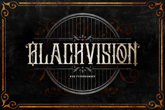 Black Vision Font - Featured Image