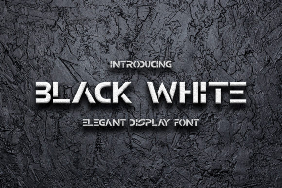 Black White Font - Featured Image