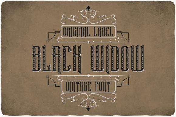 Black Widow Font - Featured Image