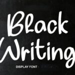 Black Writing Font - Featured Image