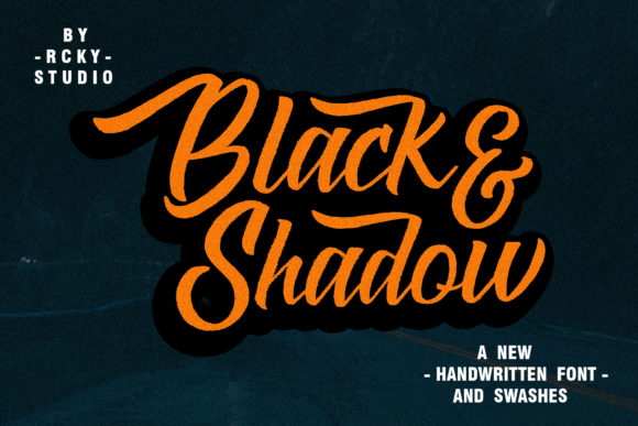 Black & Shadow Font - Featured Image