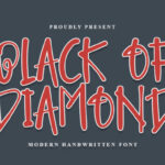 Black of Diamond Font - Featured Image