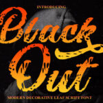 Black out Font - Featured Image