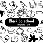 Black to School Font - Featured Image