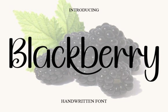 Blackberry Font - Featured Image