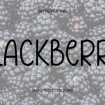 Blackberry Font - Featured Image