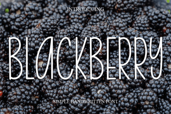 Blackberry Font - Featured Image