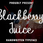 Blackberry Juice Font - Featured Image