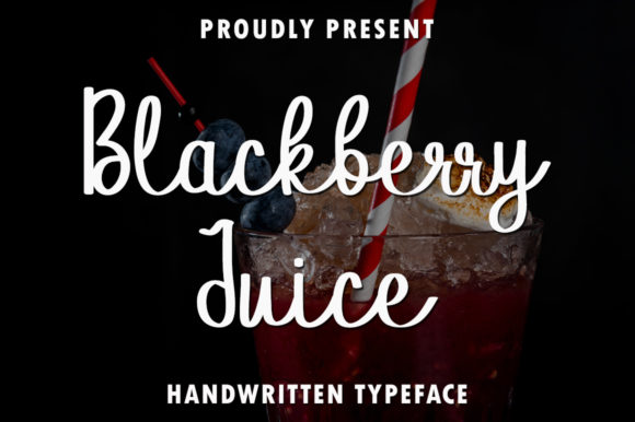 Blackberry Juice Font - Featured Image