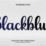 Blackblue Font - Featured Image