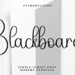 Blackboard Font - Featured Image