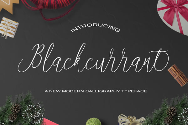 Blackcurrant Font - Featured Image
