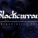Blackcurrant Font - Featured Image