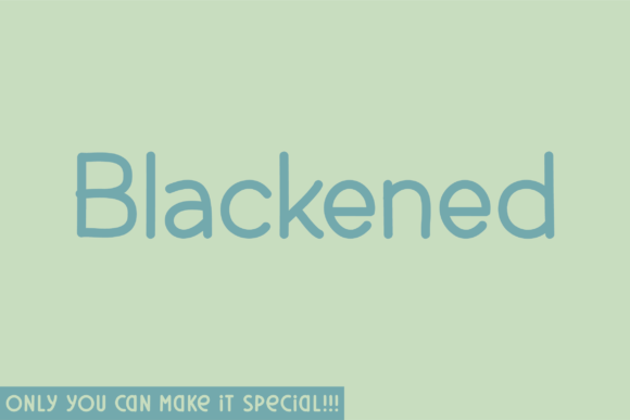 Blackened Font - Featured Image