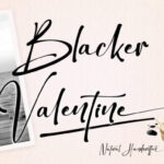 Blacker Valentine Font - Featured Image