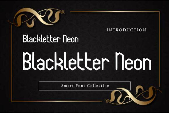 Blackletter Neon Font - Featured Image