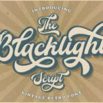 Blacklight Script Font - Featured Image