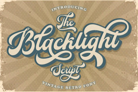 Blacklight Script Font - Featured Image