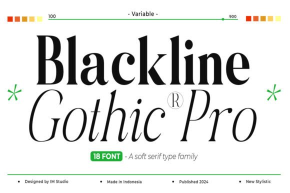 Blackline Gothic Font - Featured Image
