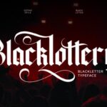 Blacklottery Font - Featured Image