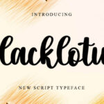 Blacklotus Font - Featured Image